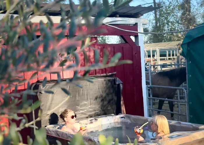 Blue Grass Ranch - Mobilhome Yucca & Jacuzzi Camping Bischoffsheim